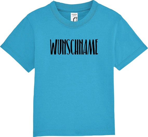 kleckerliese Kinder Baby Shirt Kleinkind "Wunschname Name Wunschtext" mit Wunschnamen Jungen Mädchen T-Shirt