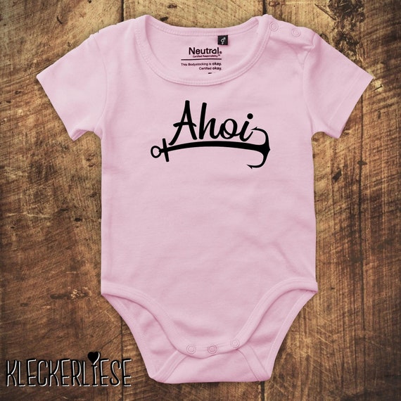 kleckerliese Babybody Body "Ahoi Anker Meer Heimat" Fair Wear