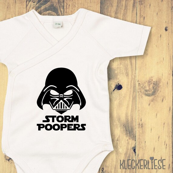 Wrap baby bodysuit "STORM POOPERS" baby bodysuit romper