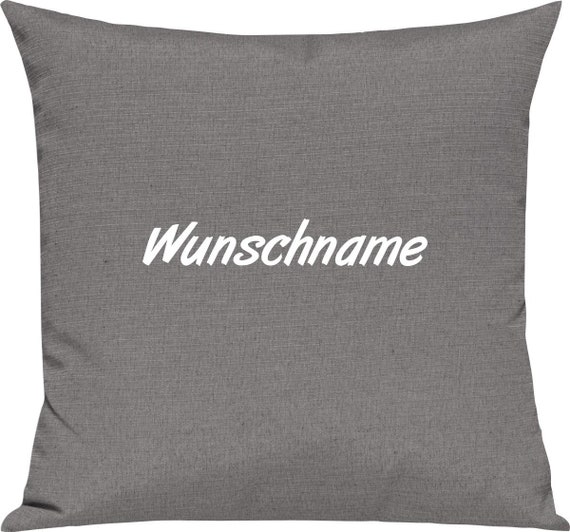 kleckerliese Kissen "Wunschname Name Wunschtext" mit Wunschnamen individuell Kissenhülle Deko Sofa