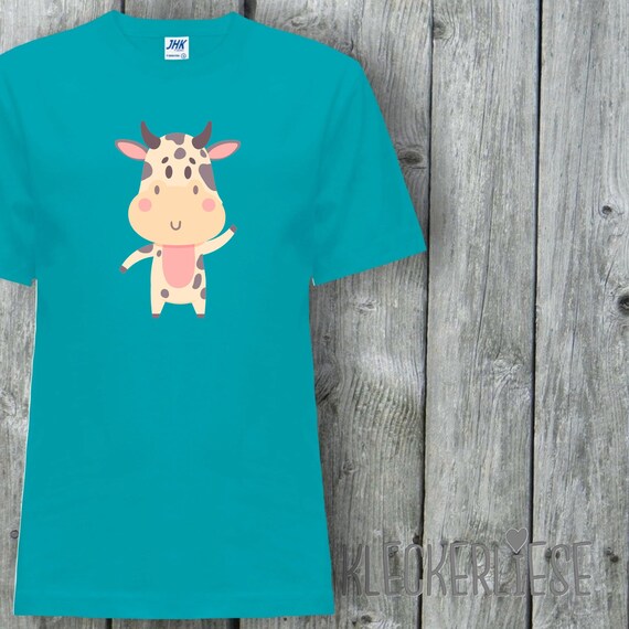 Kinder T-Shirt "Tiermotiv Kuh Bulle" Shirt Jungen Mädchen Baby Kind