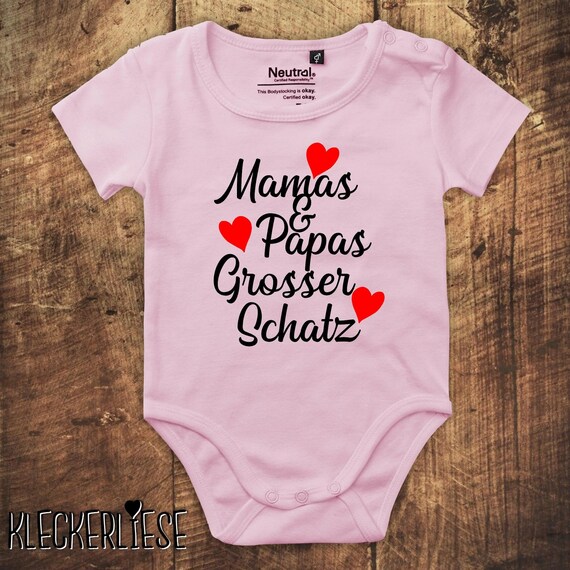 Babybody Body "Mamas und Papas grosser Schatz" Fair Wear