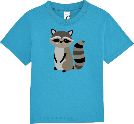 kleckerliese Kinder Baby Shirt Kleinkind  "Waschbär" Jungen Mädchen T-Shirt