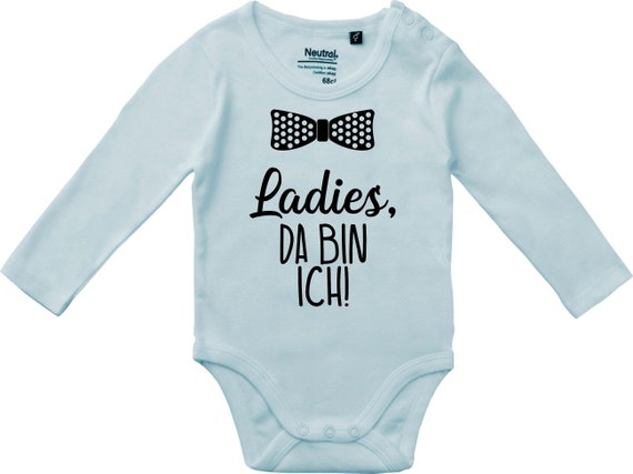 Langarm Babybody Body "Ladies, da bin ich!" Fair Wear