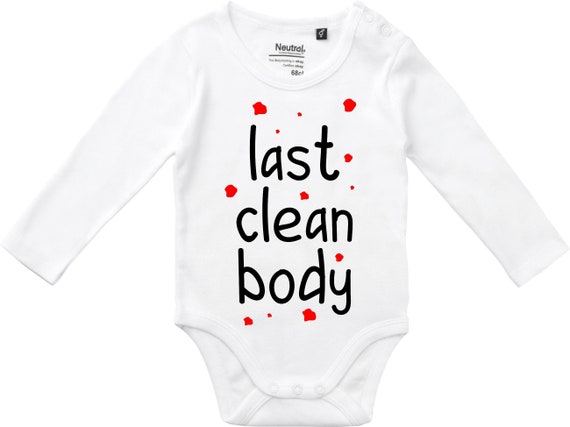 Langarm Babybody Body "last clean Body" Fair Wear