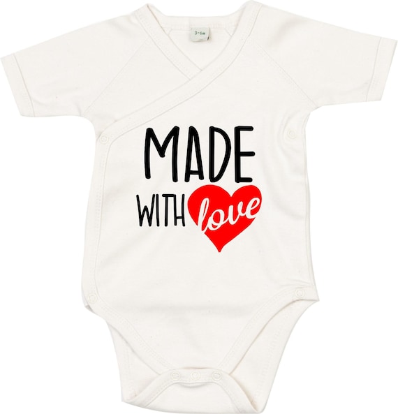 Wickel Baby Body "Made with Love" Babybody Strampler