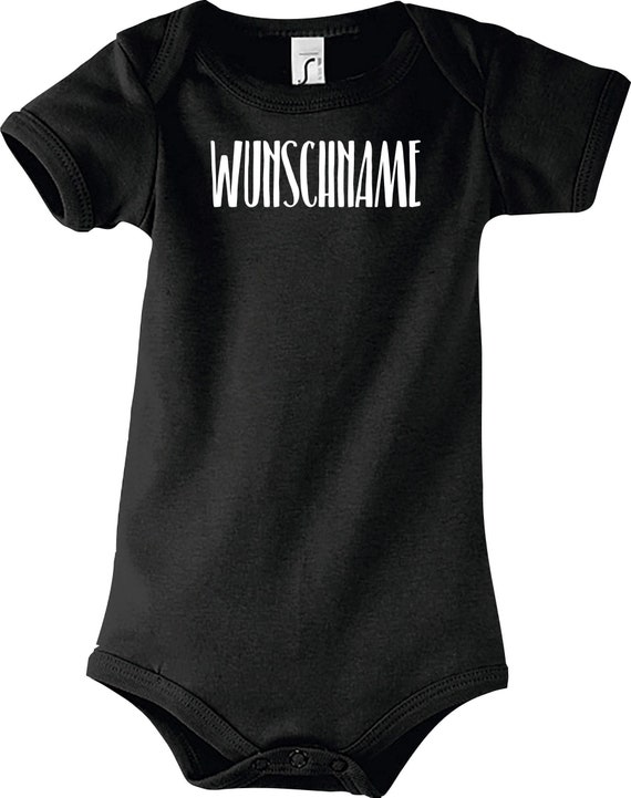 Kleckerliese Baby Body mit Wunschnamen "Name eigener Text" Jungen Mädchen Kurzarm mit Aufdruck Motiv