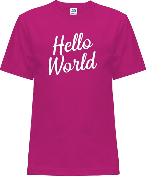 Kinder Baby Shirt "Hello World"