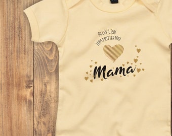 Baby Body "Alles Liebe zum Muttertag Mama" Bodysuit viele Farben Babybody