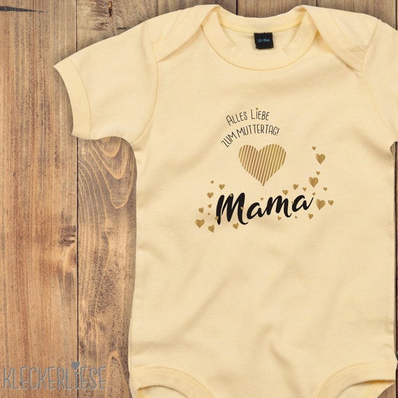 Baby Body "Alles Liebe zum Muttertag Mama" Bodysuit viele Farben Babybody