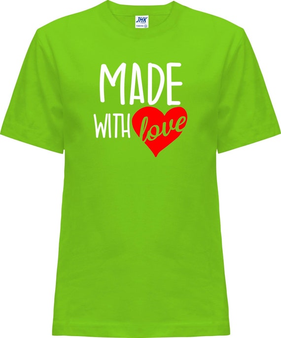 Kinder Baby Shirt "Made with Love"