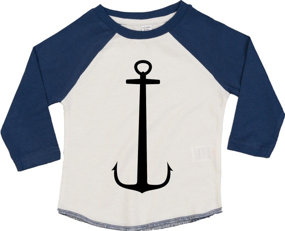 Kleckerliese Baby Kinder T-Shirt Langarmshirt  "Anker Meer Heimat" Raglan-Ärmel Jungen Mädchen