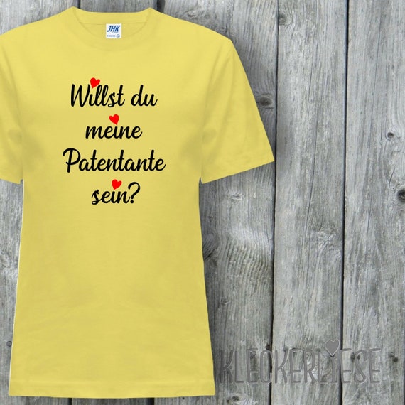 Kinder Baby Shirt "Willst du meine Patentante sein?"