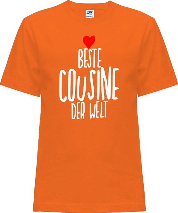 Kleckerliese Baby Kinder T-Shirt "Beste Cousine der Welt" Kurzarm Sprüche Jungen Mädchen Shirt Nicki mit Aufdruck Motiv