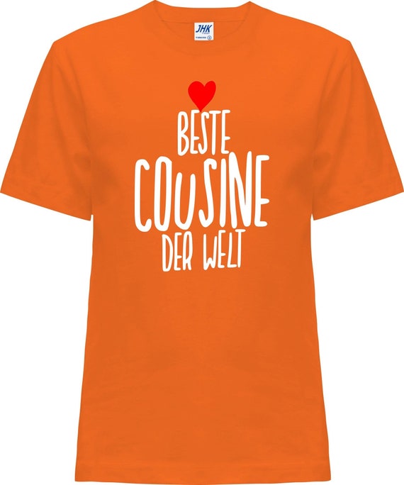 Kleckerliese Baby Kinder T-Shirt "Beste Cousine der Welt" Kurzarm Sprüche Jungen Mädchen Shirt Nicki mit Aufdruck Motiv