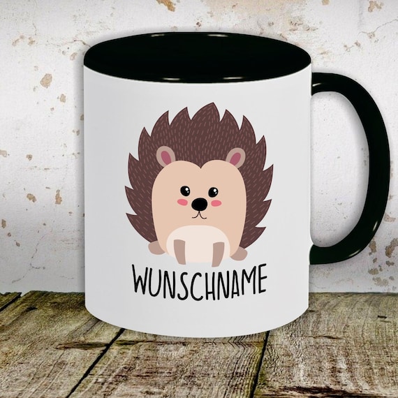 kleckerliese Kindertasse Teetasse Tasse Motiv Igel Tiermotive Tiere mit Wunschnamen