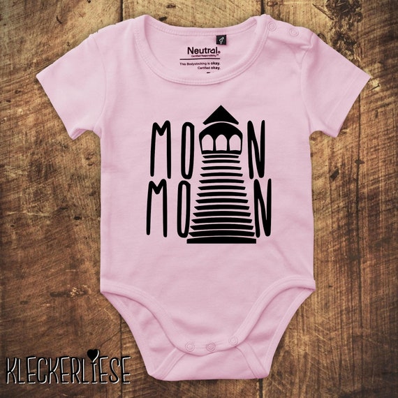 kleckerliese Babybody Body "Moin Moin Leuchtturm" Fair Wear, Bio, Organic Baby Jungen Mädchen