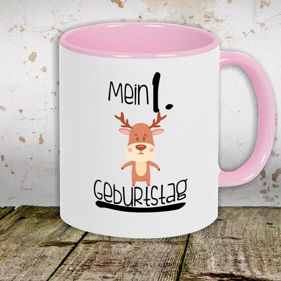 Kaffeetasse Tasse Motiv "Mein 1. Geburtstag Elch" Tasse Teetasse Milch Kakao