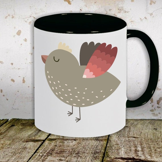 kleckerliese Kindertasse Teetasse Tasse Motiv "Vogel" Tiermotive Tiere Milch Kakao Kaffeetasse