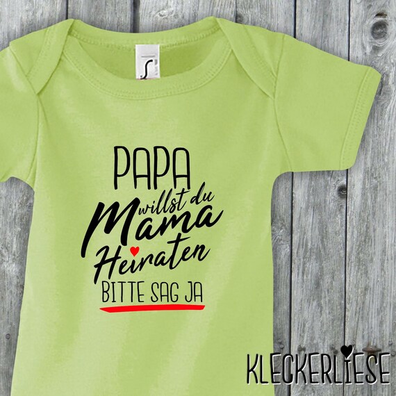 Baby Bodysuit "Daddy, do you want to marry Mommy, Dad please say yes!" Baby bodysuit romper boys girls