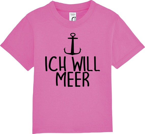 Kinder Baby Shirt Kleinkind  "Anker Ich will Meer"