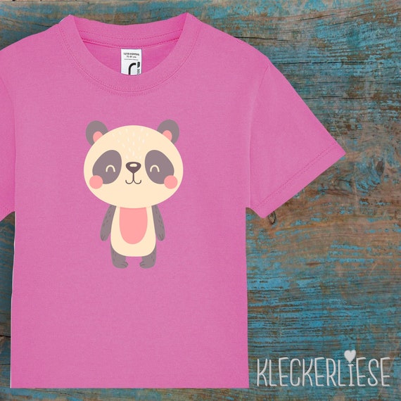 Kinder Baby Shirt Kleinkind "Tiermotiv Panda Pandabär" T-Shirt Jungen Mädchen