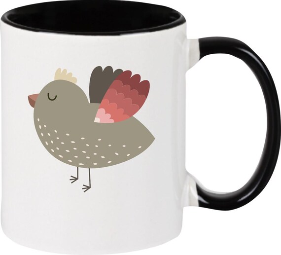 kleckerliese Kindertasse Teetasse Tasse Motiv Spatz Tiermotive Tiere mit Wunschnamen Cup Becher