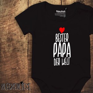 kleckerliese rompertje &quot;Beste vader ter wereld&quot; Fair Wear