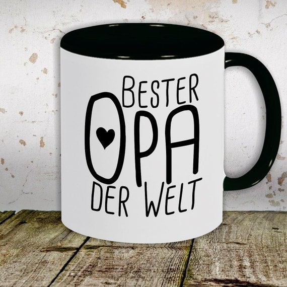 kleckerliese Kaffeetasse Tasse Motiv "Bester Opa der Welt" Tasse Teetasse Milch Kakao