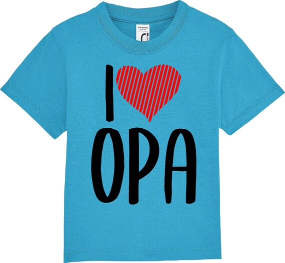 Kinder Baby Shirt Kleinkind  "I Love Opa"