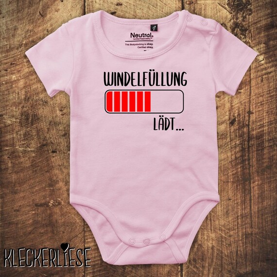Babybody Body "Windelfüllung lädt" Fair Wear