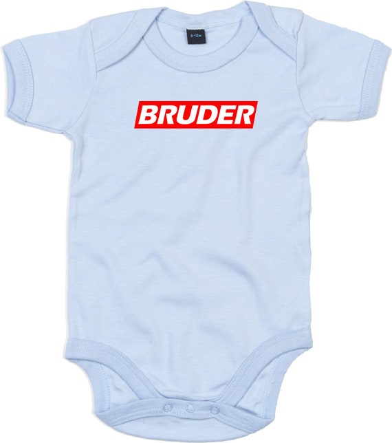 kleckerliese Baby Body "BRUDER" Babybody Strampler Jungen Mädchen Kurzarm