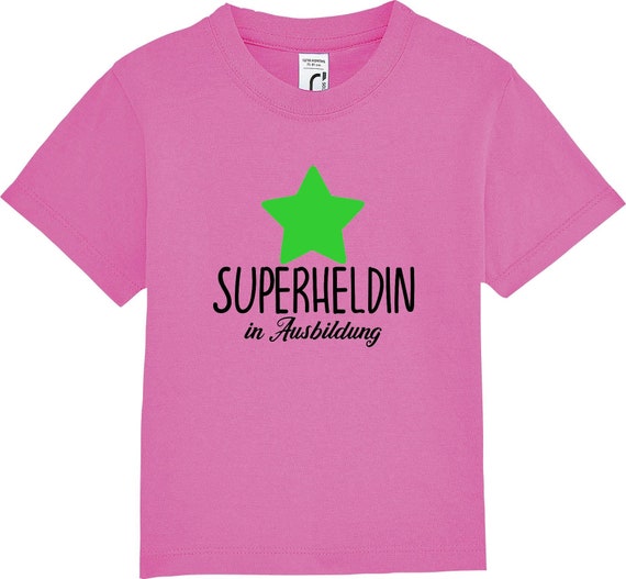 kleckerliese Kinder Baby Shirt Kleinkind  "Superheldin in Ausbildung" Jungen Mädchen T-Shirt