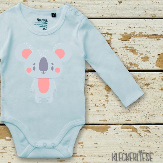 Langarm Body Babybody "Tiermotiv Koala" Fair Wear Bio Organic