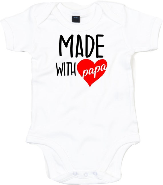 Baby Body "Made with Papa" Babybody Strampler