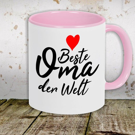 kleckerliese Kaffeetasse Tasse Motiv "Beste Oma der Welt" Tasse Teetasse Milch Kakao