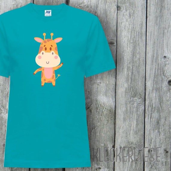 Kinder T-Shirt "Tiermotiv Giraffe" Shirt Jungen Mädchen Baby Kind