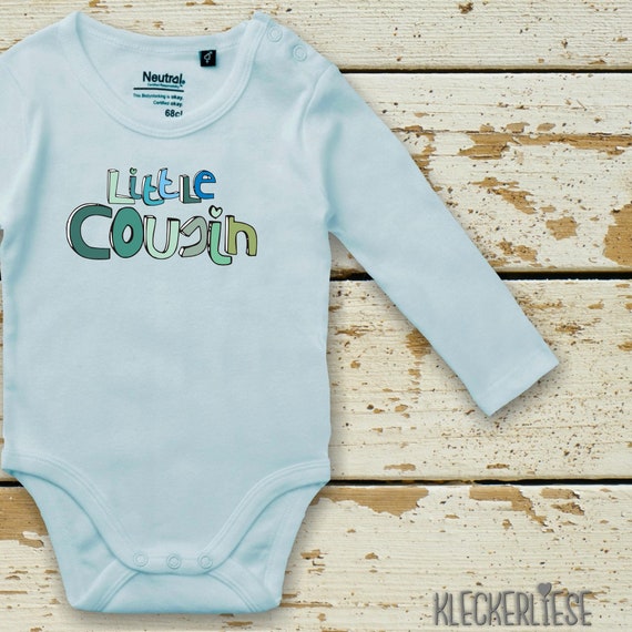 kleckerliese Langarm Babybody "Little Cousin" Baby Body Jungen Mädchen Longsleeve Fair Wear