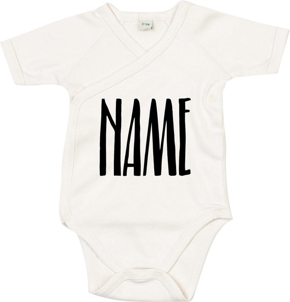 Wickel Baby Body "Wunschname Wunschtext" Babybody Strampler