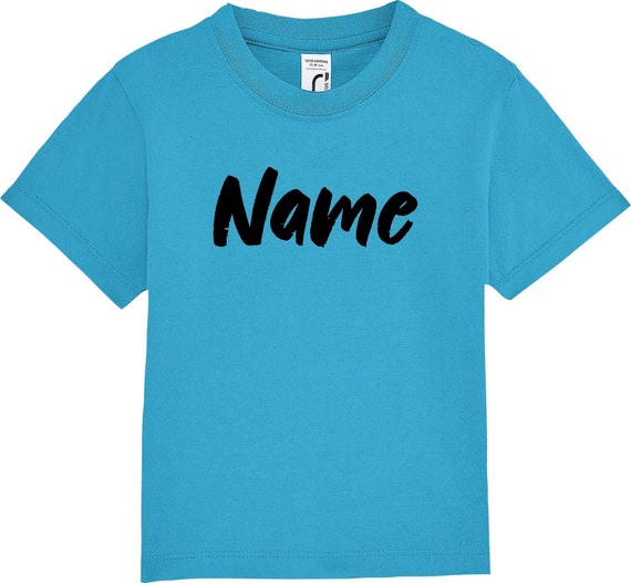 kleckerliese Kinder Baby Shirt Kleinkind "Wunschname Name Wunschtext" mit Wunschnamen Jungen Mädchen T-Shirt