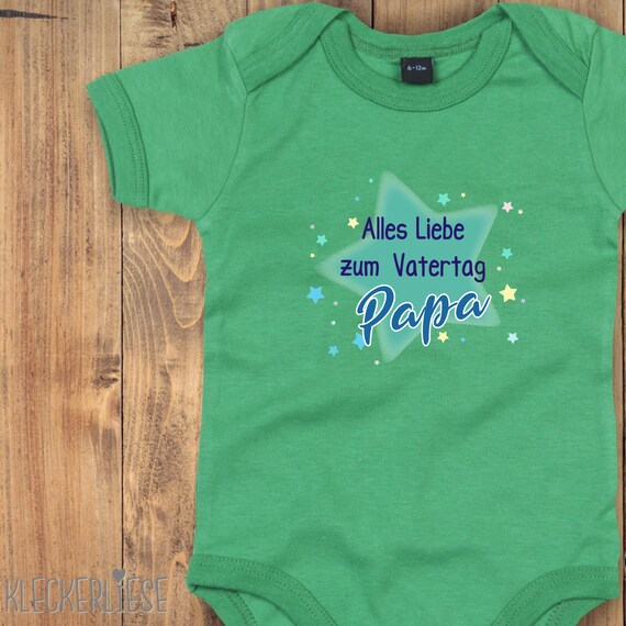 Baby Body "Alles Liebe zum Vatertag Papa" Bodysuit viele Farben Babybody
