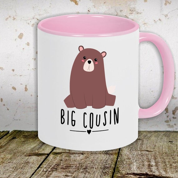 kleckerliese Kaffeetasse Tasse Motiv "Big Cousin Tiermotiv Bär" Tasse Teetasse Milch Kakao