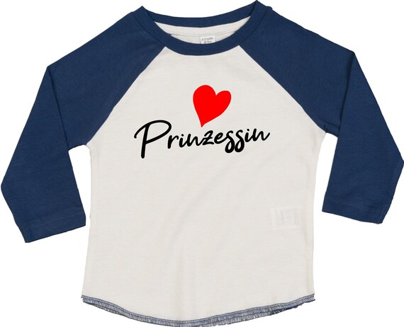 Kleckerliese Baby Kinder T-Shirt Langarmshirt  "Prinzessin" Raglan-Ärmel Jungen Mädchen