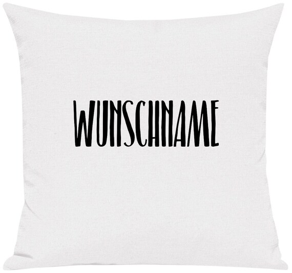 kleckerliese Kissen "Wunschname Name Wunschtext" mit Wunschnamen individuell Kissenhülle Deko Sofa