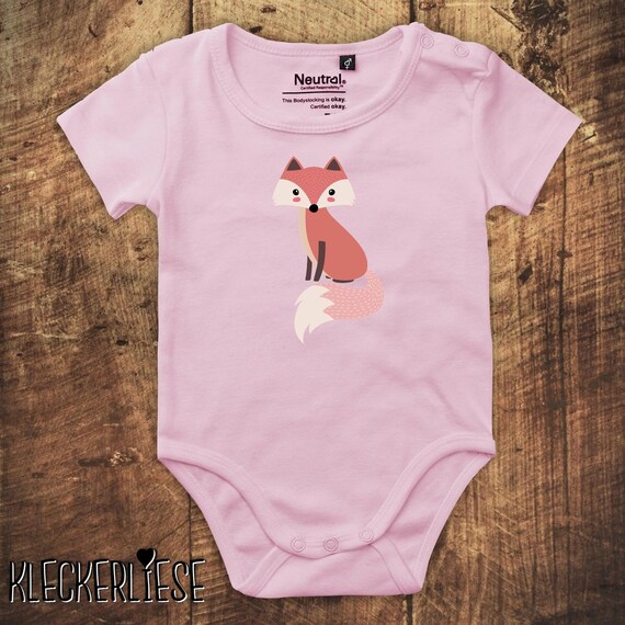 kleckerliese Babybody Body "Fuchs" Fair Wear