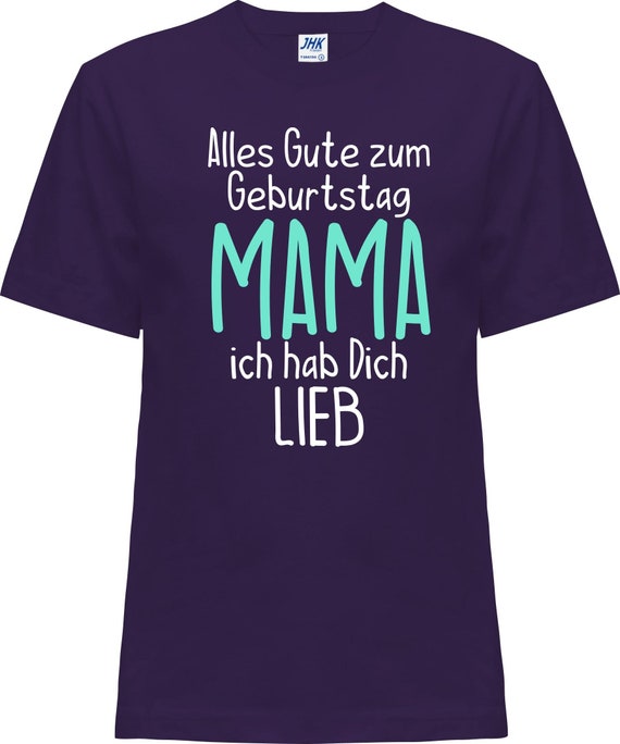 Kleckerliese Baby Kinder T-Shirt "Alles Gute MAMA ich hab Dich Lieb" Kurzarm Sprüche Jungen Mädchen Shirt Nicki mit Aufdruck Motiv