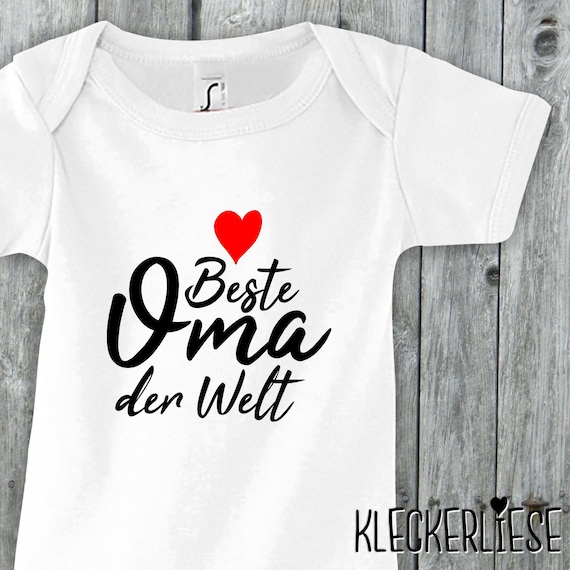 Baby Body "Beste Oma der Welt" Babybody Strampler Jungen Mädchen