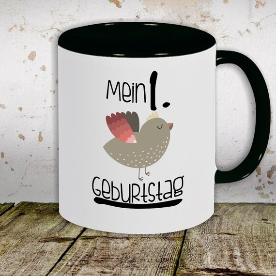 Kaffeetasse Tasse Motiv "Mein 1. Geburtstag Vogel" Tasse Teetasse Milch Kakao