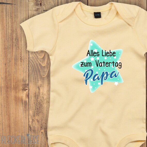 Baby Body "Alles Liebe zum Vatertag Papa" Bodysuit viele Farben Babybody