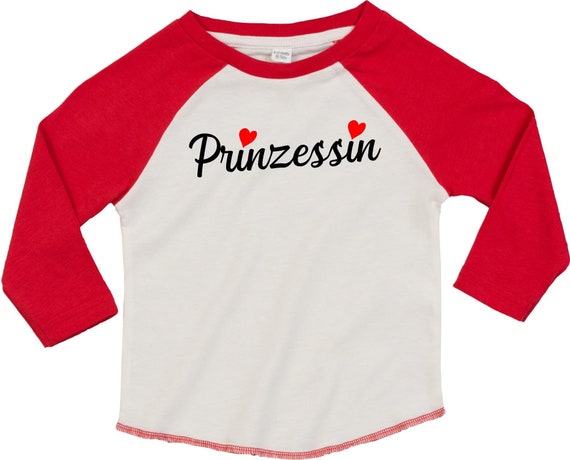 Kleckerliese Baby Kinder T-Shirt Langarmshirt  "Prinzessin" Raglan-Ärmel Jungen Mädchen